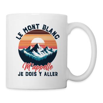 Mont Blanc Sport Montagne Trekking Chamonix - Mug blanc - blanc - Droite
