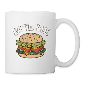 BURGER BITE ME - Tasse - Weiß - Rechts