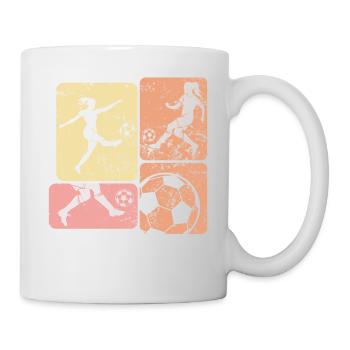 Soccer féminin, Football féminin, Football féminin - Mug blanc - blanc - Droite
