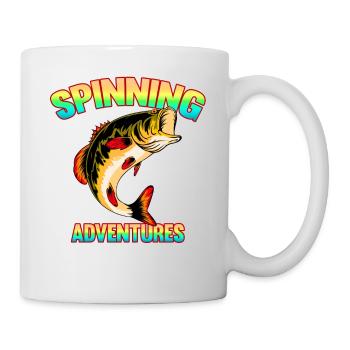 Pêche, pêcheur, pêcheur et pêche au brochet - Mug blanc - blanc - Droite