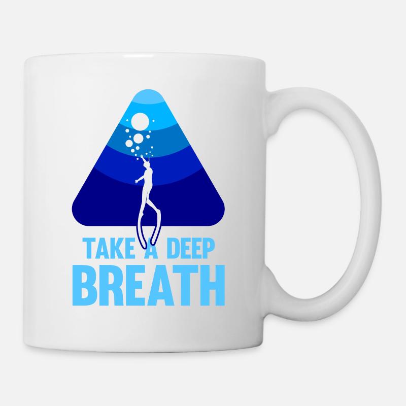 Plongée, Apnée Plongée, Apnée No Limit Apnée Apnée - Mug blanc - blanc