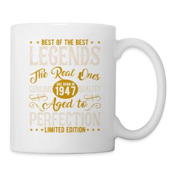 Légendaire 77e anniversaire - Vintage Vintage - Mug blanc - blanc - Droite