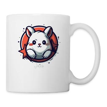 Cute, pure, super nasty cuddly hamster - Mug - white - Right