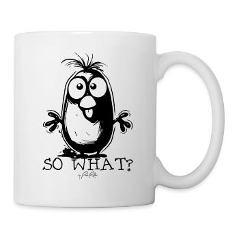 Na und, was jetzt? - Tasse - Weiß - Rechts