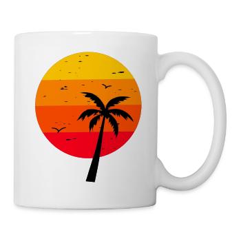 Retro 80's Sunset - Mug - white - Right