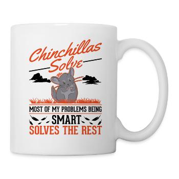 Chinchilla Gift Woolly Mouse Shorttail Chinchilla - Mug - white - Right
