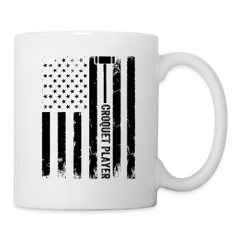 Croquet Player US Flag Croquet Player - Mug - white - Right