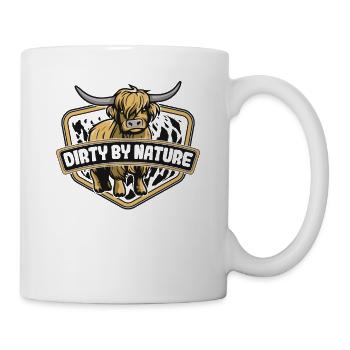 Sale par nature Highland vache Highland génisse - Mug blanc - blanc - Droite