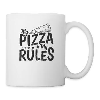 Ma Pizza Mes Règles Italien et Fromage - Mug blanc - blanc - Droite