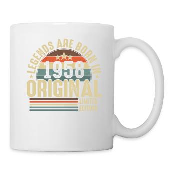 Les légendes naissent en 1958 - Mug blanc - blanc - Droite