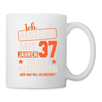 Legendärer 37. Geburtstag - Tasse - Weiß - Rechts