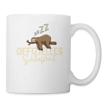 Lustiger Spruch Schlafshirt - Tasse - Weiß - Rechts