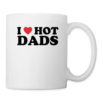 L’amour de papa chaud - Mug blanc - blanc - Droite