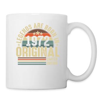 Les légendes naissent en 1972 - Mug blanc - blanc - Droite