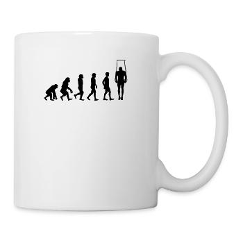 Geräteturnen T-Shirt Turner Geschenk Ringe Turnen - Tasse - Weiß - Rechts