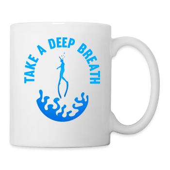 Diving, Apnea Diving, Apnea No Limit Freediving - Mug - white - Right