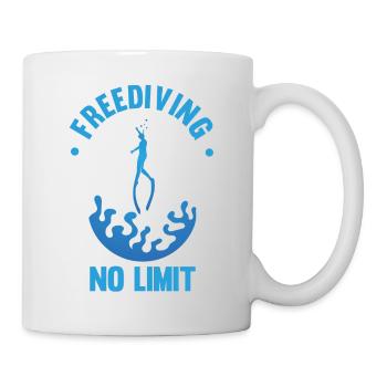 Diving, Apnea Diving, Apnea No Limit Freediving - Mug - white - Right