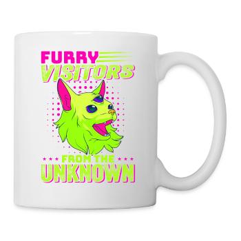Alien, UFO, UAP, Space, Space Flying Object - Mug - white - Right