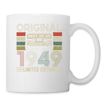 75 ans d’anniversaire vintage - Mug blanc - blanc - Droite