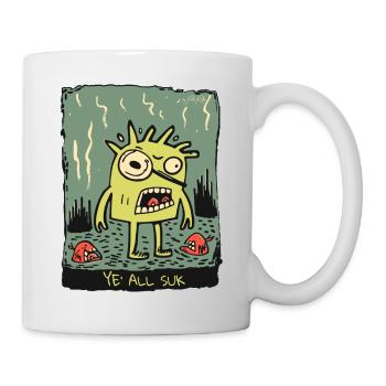 Angry Cartoon Creature: You Are All Goofy - Mug - white - Right