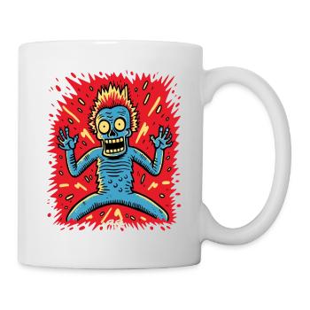 Surprising Cartoon Pop Guy - Mug - white - Right