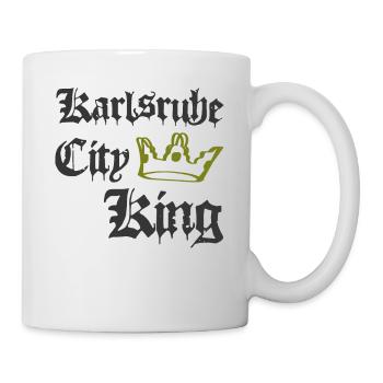 Karlsruhe City King - Tasse - Weiß - Rechts