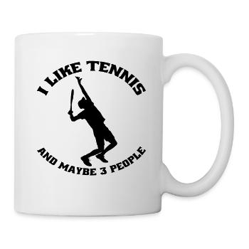 Tennisverein Tennis Tennisliebhaber Tennisspieler - Tasse - Weiß - Rechts