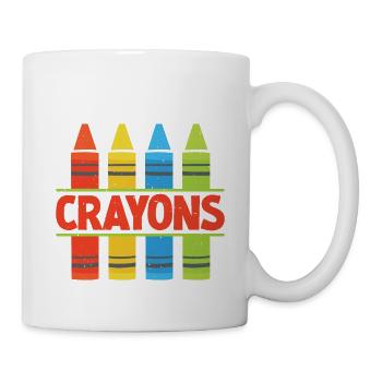 I Eat Crayons 11 - Tasse - Weiß - Rechts