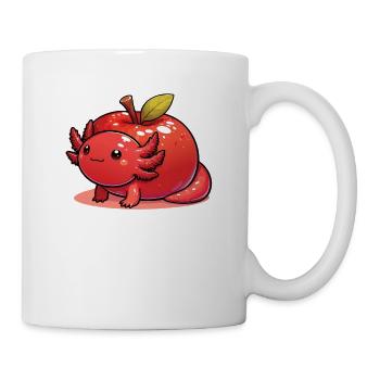 Pomme kawaii axolotl fruit mignon axolotls - Mug blanc - blanc - Droite