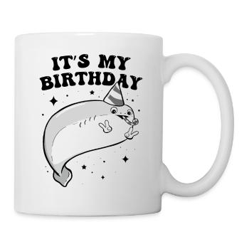 Sacabambaspis Fish Meme Birthday Party - Mug - white - Right