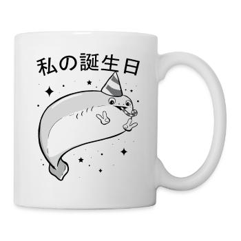 Sacabambaspis Fisch Meme Japanisch Geburtstag - Tasse - Weiß - Rechts
