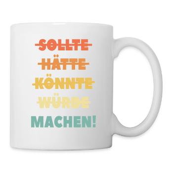 Sonniger Tag am Strand - Tasse - Weiß - Rechts