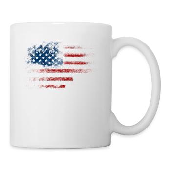 États-Unis Mari Papa Protecteur Héros - Mug blanc - blanc - Droite