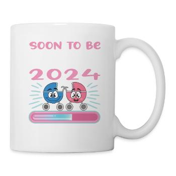 Maman 2024 Enceinte Maman Grossesse - Mug blanc - blanc - Droite