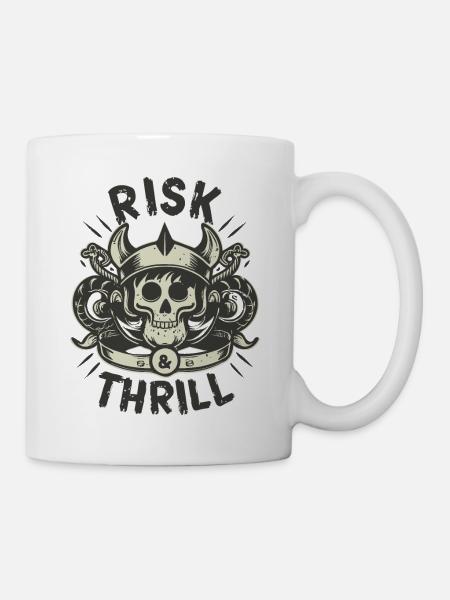 RISIKO-NERVENKITZEL - Tasse - Weiß