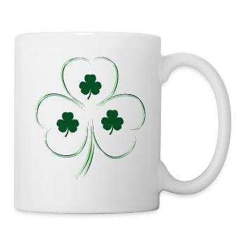 Heart Three-Leaf Clover - Mug - white - Right