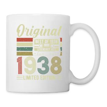 Legendary Vintage 1938 Birthday Shirt - Mug - white - Right