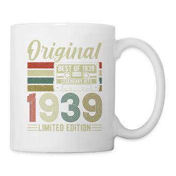 Vintage anniversaire 1939 légendaire 85e anniversaire - Mug blanc - blanc - Droite