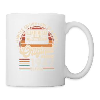 Né en 1947 - 77e anniversaire légendaire - Mug blanc - blanc - Droite