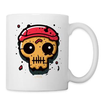 Crâne de pirate de garçon de cabine - Mug blanc - blanc - Droite