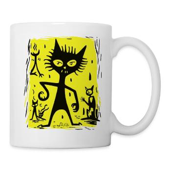 Demonic Cat from Hell - Mug - white - Right