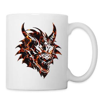 Fantasy Dragon Anime Dragon Head Reptile mythique - Mug blanc - blanc - Droite