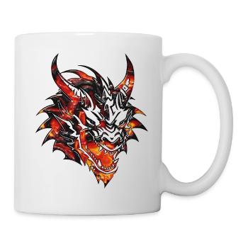 Fantasy Dragon Anime Dragon Head Mythical reptile - Mug - white - Right