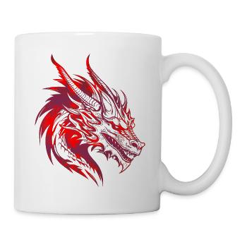 Fantasy Dragon Anime Dragon Head Reptile mythique - Mug blanc - blanc - Droite