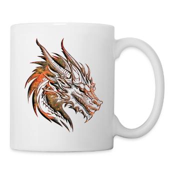 Fantasy Dragon Anime Dragon Head Reptile mythique - Mug blanc - blanc - Droite