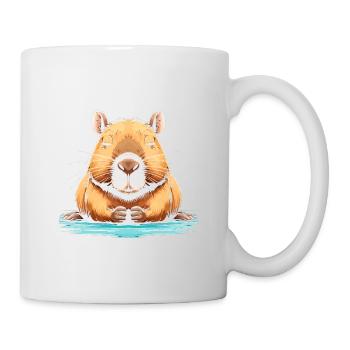 Respect The Capybara - Mug - white - Right