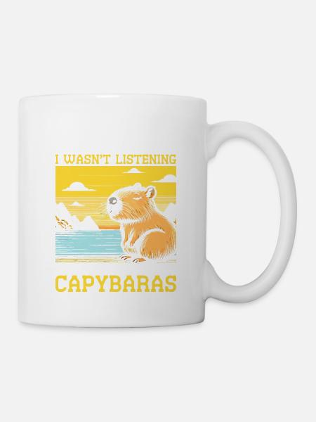 Thinking about Capybaras - Tasse - Weiß