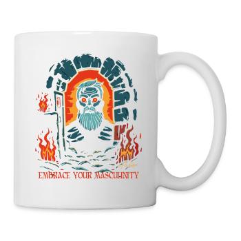 Embrace your manhood in the dungeon - Mug - white - Right