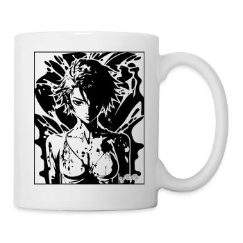 fille d’anime affiche fille - Mug blanc - blanc - Droite