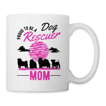 Chien de sauvetage Chien de rue - Mug blanc - blanc - Droite